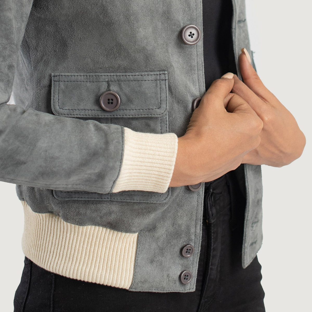
Sasha A1 Blouson Bombardier en Cuir pour Femme – alternate product view 6