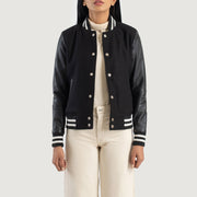Savant Varsity Veste en Cuir pour Femme – Vue produit alternative 1