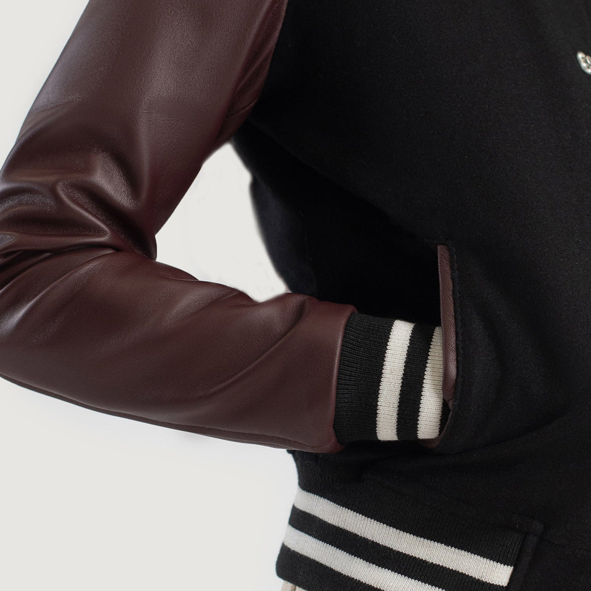 Savant Varsity Veste en Cuir pour Femme – Vue produit alternative 6