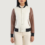 Savant Varsity Veste en Cuir pour Femme – Vue produit alternative 4