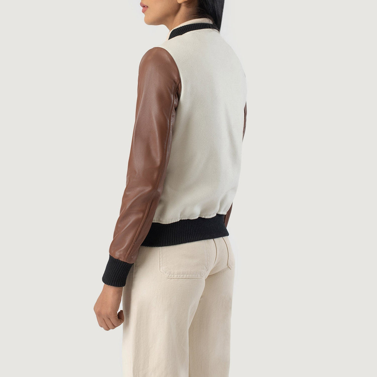 Savant Varsity Veste en Cuir pour Femme – Vue produit alternative 5
