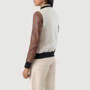 Savant Varsity Veste en Cuir pour Femme – Vue produit alternative 5