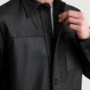 
Authentic Sheepskin Leather with Semi-Aniline Finish Grain Texture & Heavy-Duty Seam Stitching Detail