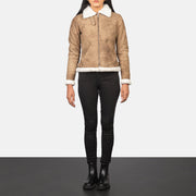 
Sherilyn B-3 Noir Blouson Bombardier en Cuir pour Femme – alternate product view 3