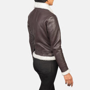 
Sherilyn B-3 Noir Blouson Bombardier en Cuir pour Femme – alternate product view 5