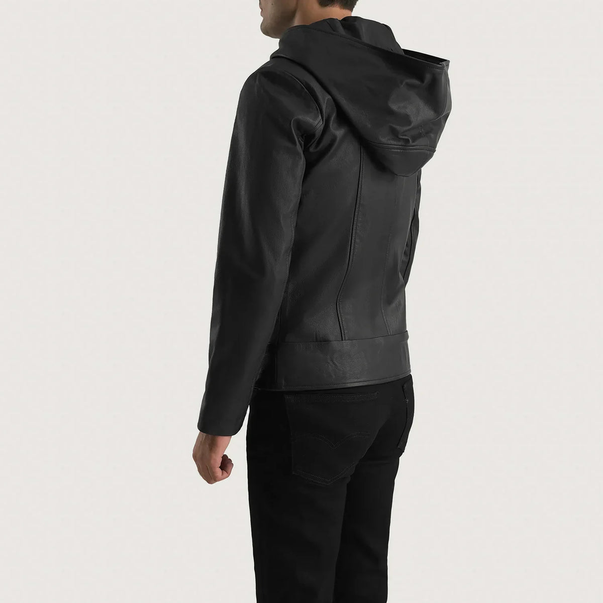 Authentic Goatskin Leather Grain Texture &amp; Heavy-Duty Seam Stitching Detail