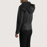 Authentic Goatskin Leather Grain Texture &amp; Heavy-Duty Seam Stitching Detail