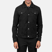 
Vue détaillée of Shirt & Snap Button Hardware on Stallon Black Suede Jacket