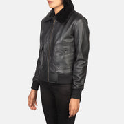 Stella G-1 Blouson Bomber en Cuir pour Femme – Vue produit alternative 2