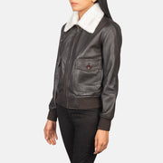 Stella G-1 Blouson Bomber en Cuir pour Femme – Vue produit alternative 2