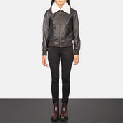 Stella G-1 Blouson Bomber en Cuir pour Femme – Vue produit alternative 3