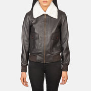 Stella G-1 Blouson Bomber en Cuir pour Femme – Vue produit alternative 4
