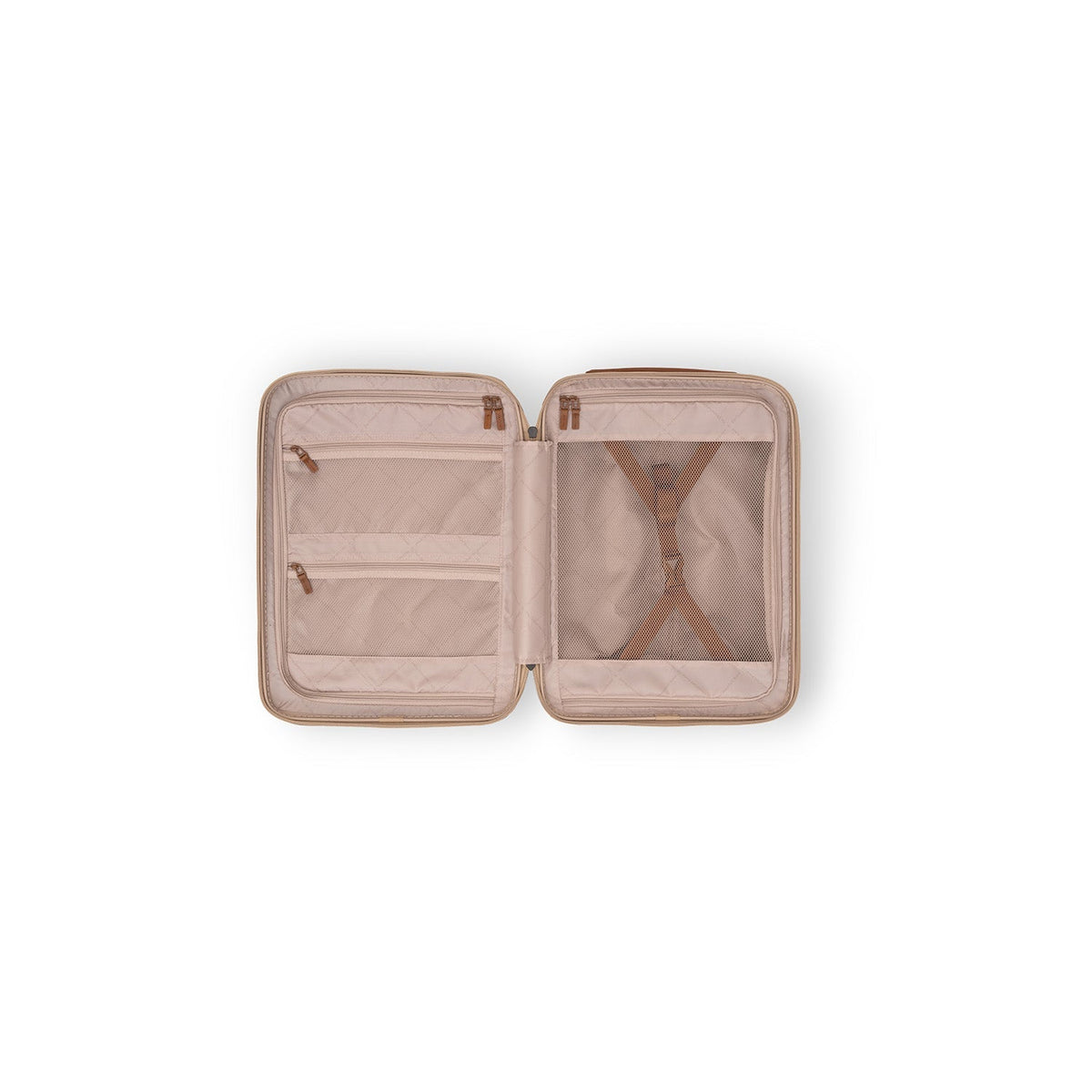 
Vue détaillée of Classic Collar & Heavy-Duty Zipper Hardware on Hand Luggage Suitcase Front Pocket Zuna