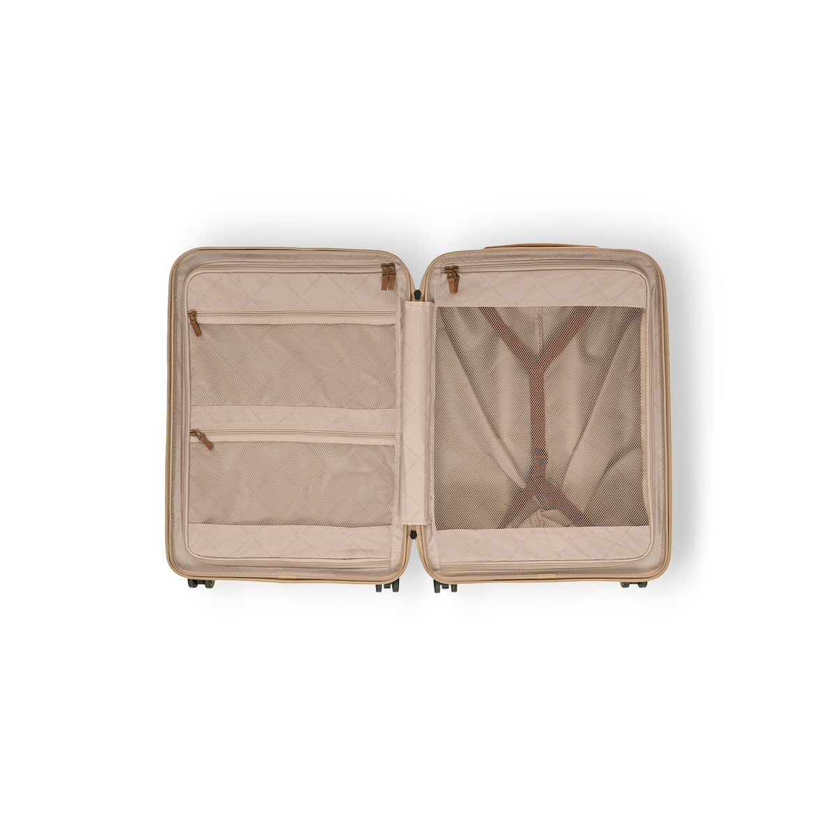 
Vue intérieure Showing Quilted Viscose Lining & Deux poches intérieures fonctionnelles