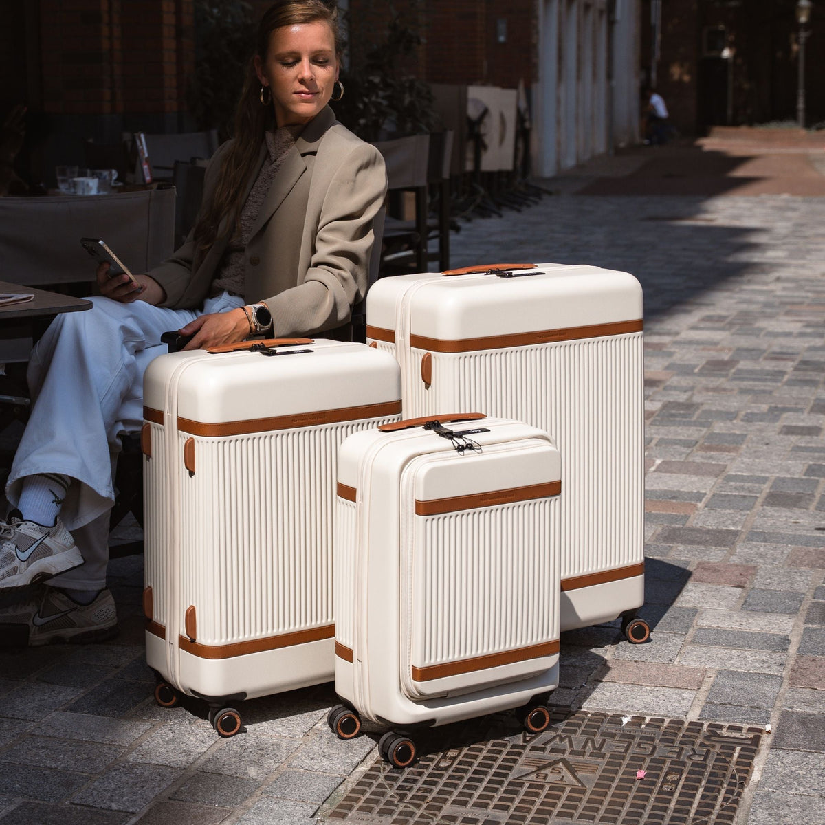 
Suitcase Set Front Pocket Zuna pour Femme pour Femme – alternate product view 2