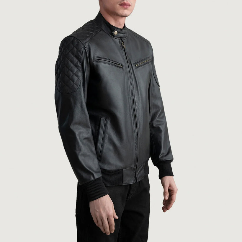 Sven Blouson Bomber en Cuir pour Homme