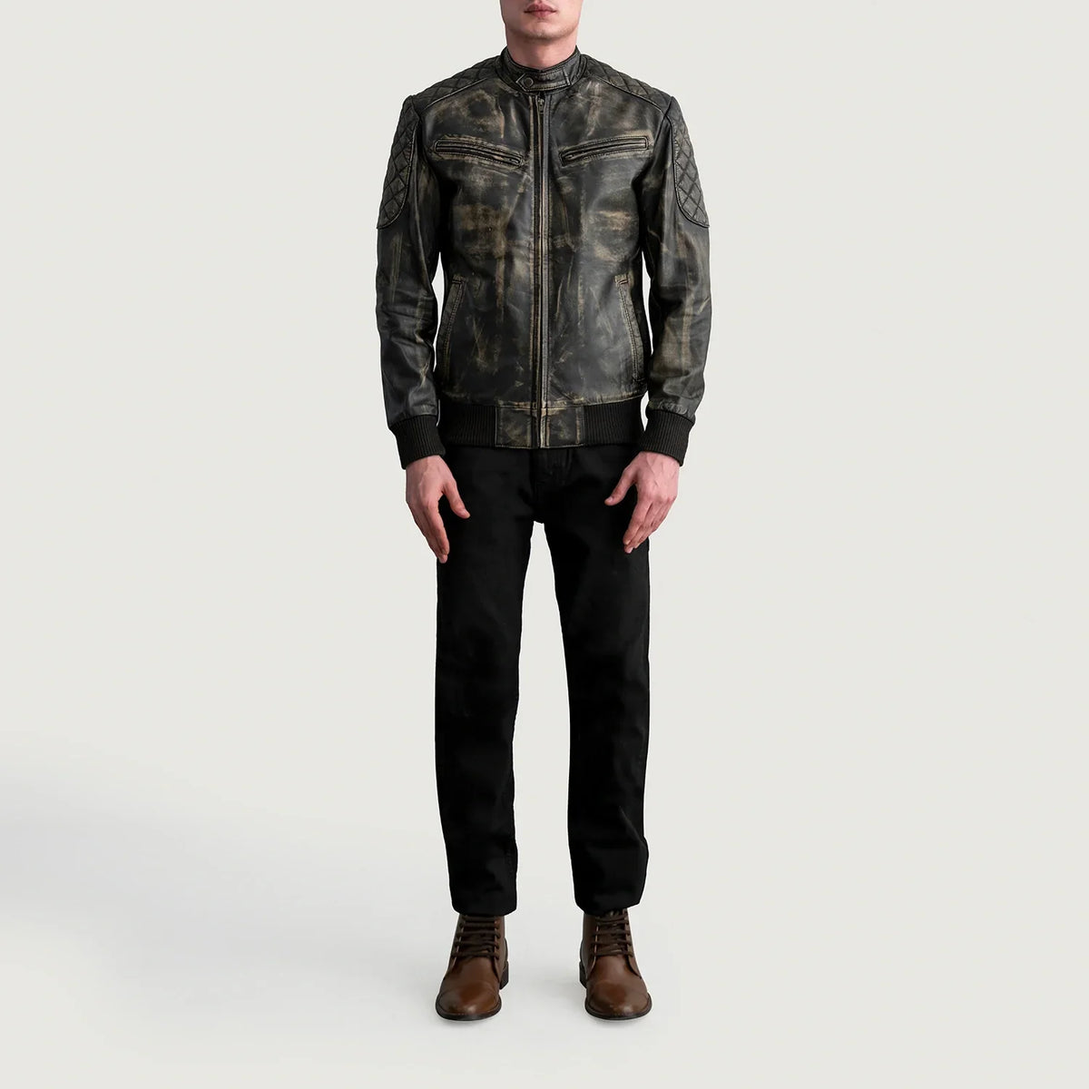 
Sven Blouson Bombardier en Cuir pour Homme – alternate product view 4