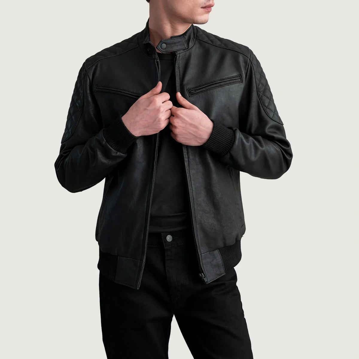 
Sven Blouson Bombardier en Cuir pour Homme – alternate product view 1