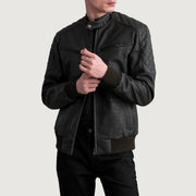 
Sven Blouson Bombardier en Cuir pour Homme – alternate product view 1