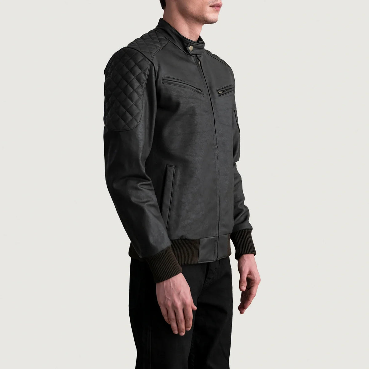 
Sven Blouson Bombardier en Cuir pour Homme – alternate product view 2