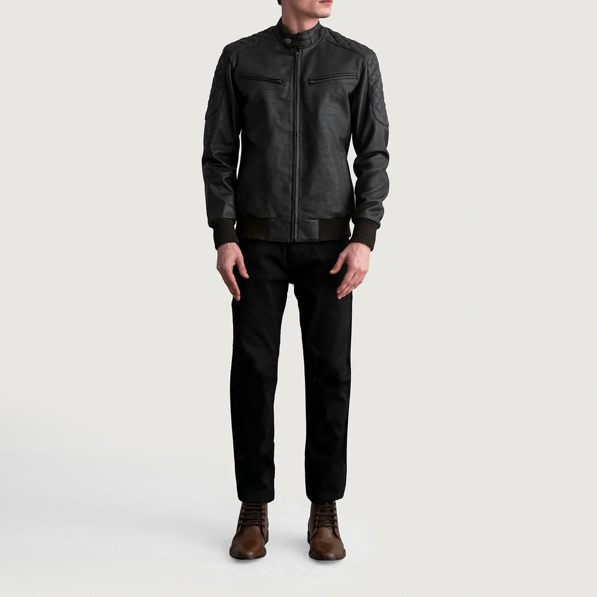 
Sven Blouson Bombardier en Cuir pour Homme – alternate product view 4