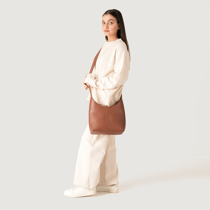 The Stefani Leather Hobo Bag