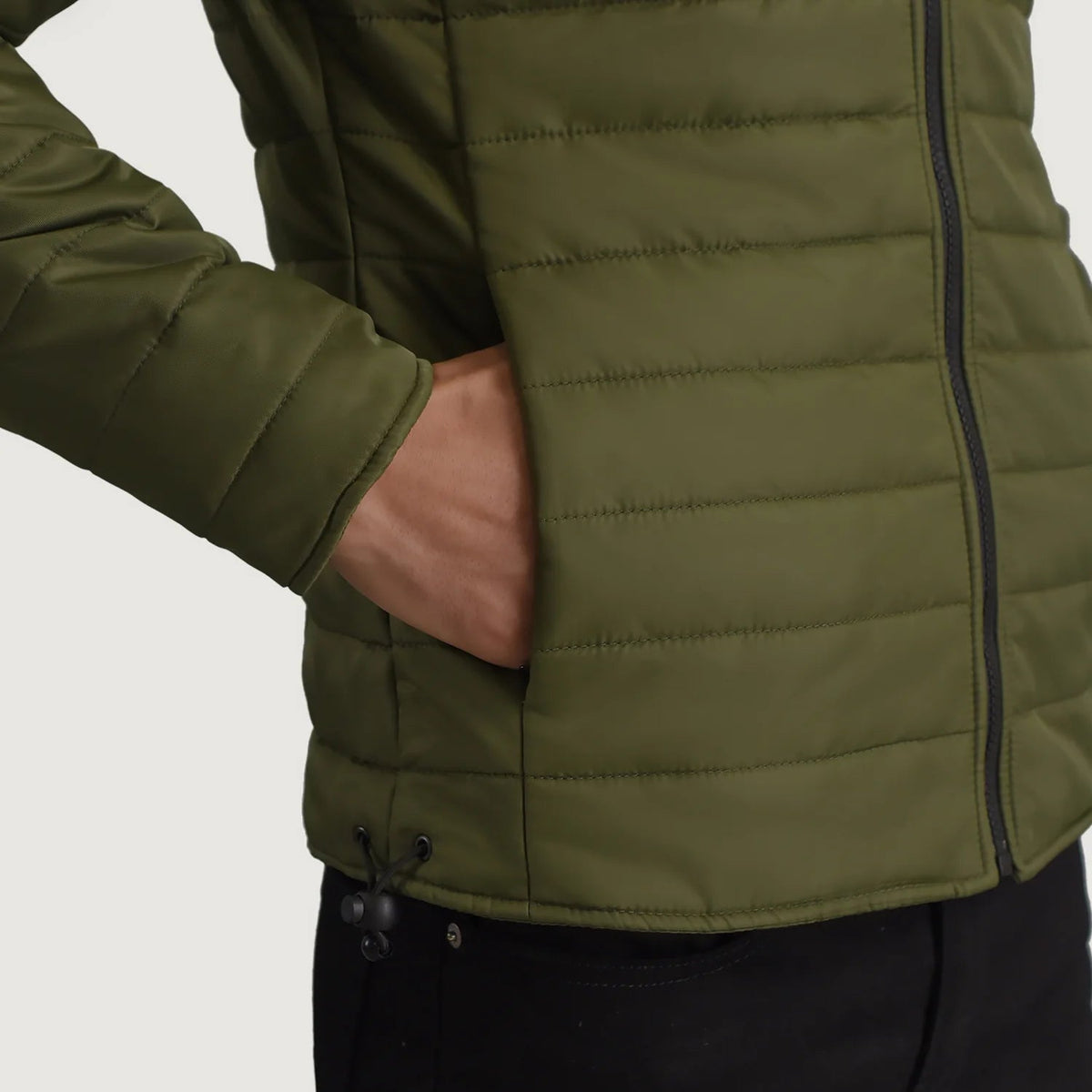 Vue intérieure Showing Quilted Viscose Lining &amp; Deux poches intérieures