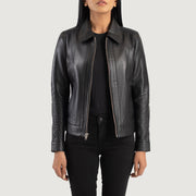 
Vixen Classic Collar Veste en Cuir pour Femme – alternate product view 1