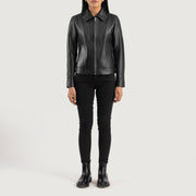 
Vixen Classic Collar Veste en Cuir pour Femme – alternate product view 3