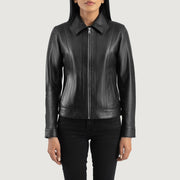 
Vixen Classic Collar Veste en Cuir pour Femme – alternate product view 4