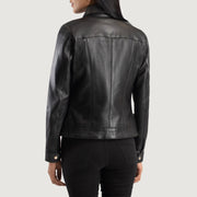 
Vixen Classic Collar Veste en Cuir pour Femme – alternate product view 5