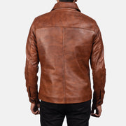 Authentic Sheepskin Burnishing with Burnishing Finish Grain Texture &amp; Heavy-Duty Seam Stitching Detail