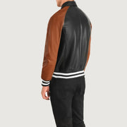 Authentic Sheepskin Leather with Semi-aniline Finish Grain Texture &amp; Heavy-Duty Seam Stitching Detail
