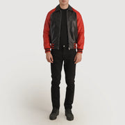 Walton Varsity Veste en Cuir pour Homme – Vue produit alternative 1
