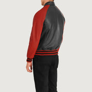 Walton Varsity Veste en Cuir pour Homme – Vue produit alternative 5