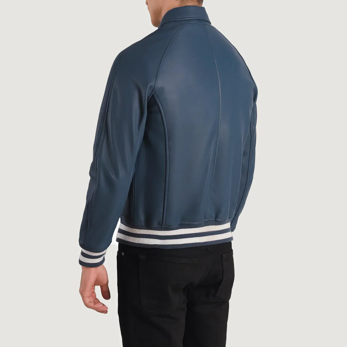 Walton Varsity Veste en Cuir pour Homme – Vue produit alternative 6