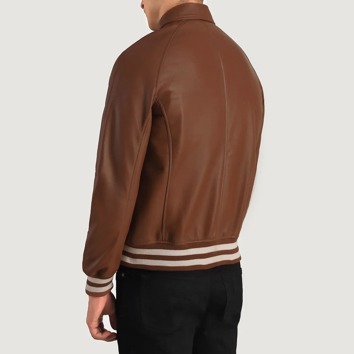 Walton Varsity Veste en Cuir pour Homme – Vue produit alternative 5