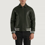 Walton Varsity Veste en Cuir pour Homme – Vue produit alternative 1