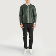 Willis Varsity Veste en Cuir pour Homme – Vue produit alternative 3