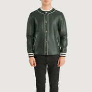 Willis Varsity Veste en Cuir pour Homme – Vue produit alternative 4