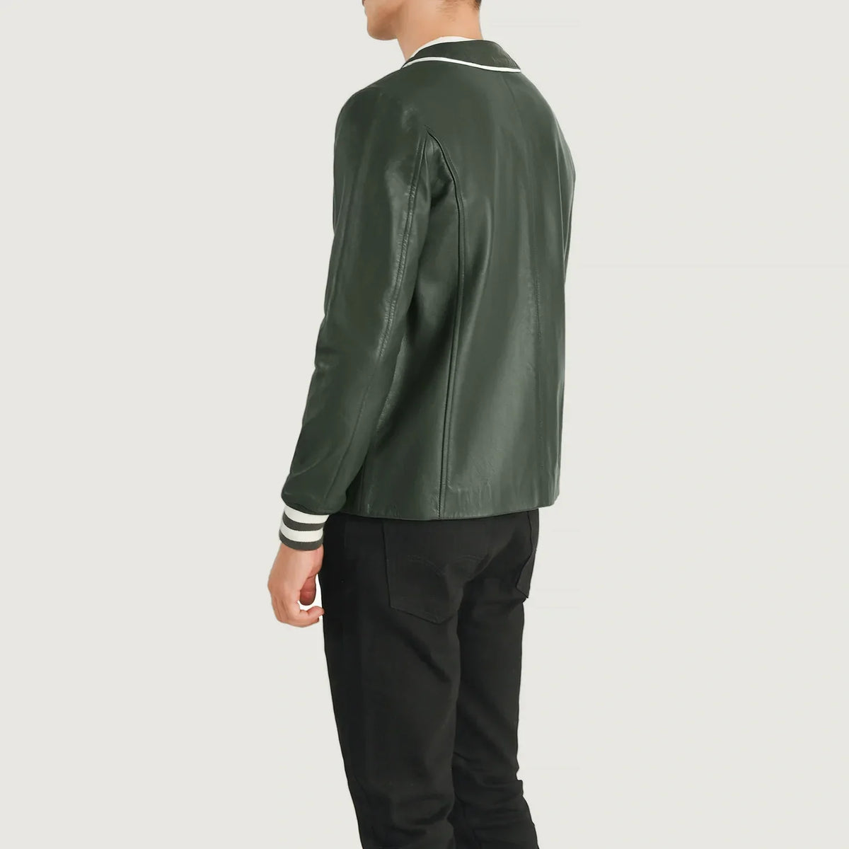 Willis Varsity Veste en Cuir pour Homme – Vue produit alternative 5