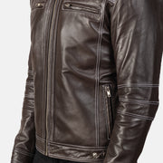 Youngster Veste Motard en Cuir pour Homme – Vue produit alternative 6