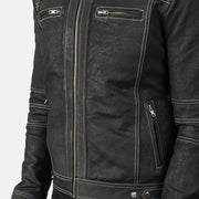 Youngster Veste Motard en Cuir pour Homme – Vue produit alternative 6