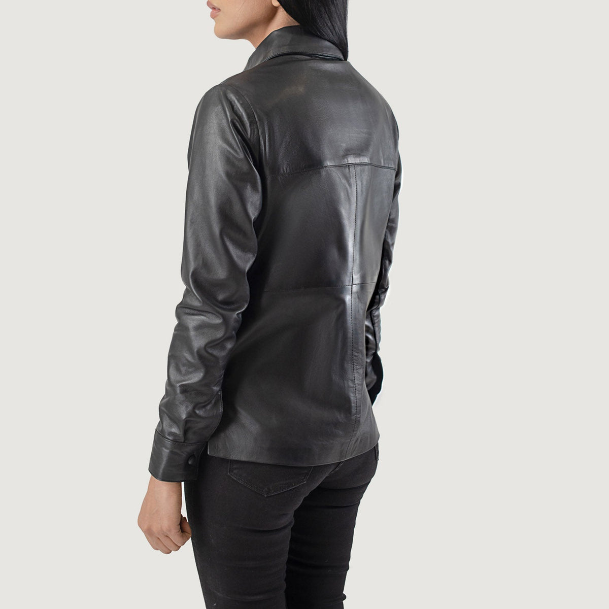 Zenith Shirt Veste en Cuir pour Femme – Vue produit alternative 5