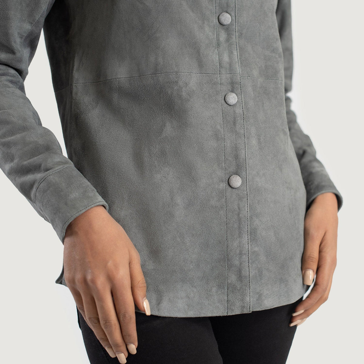 Zenith Shirt Veste en Cuir pour Femme – Vue produit alternative 6