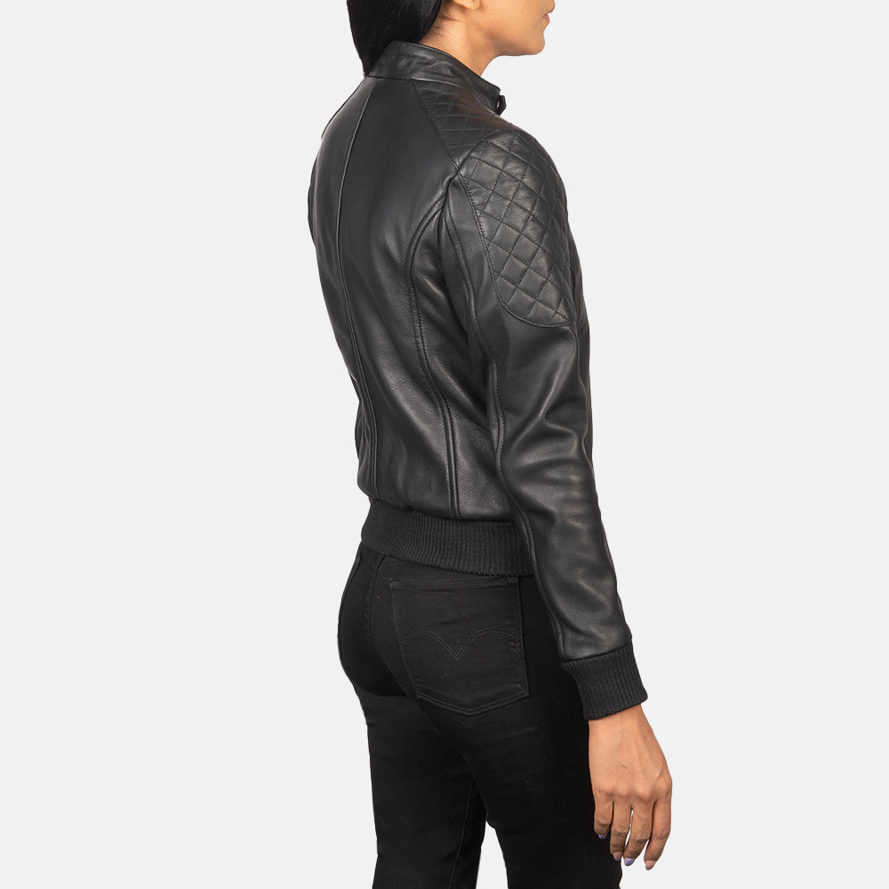 
Zenna Blouson Bombardier en Cuir pour Femme – alternate product view 5