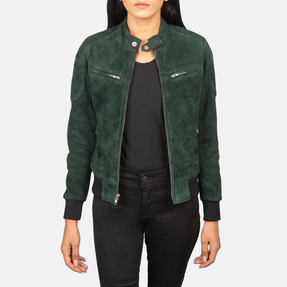 
Zenna Blouson Bombardier en Cuir pour Femme – alternate product view 1