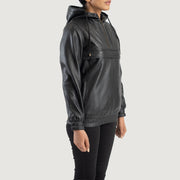 Zest Hooded Pullover Veste en Cuir pour Femme – Vue produit alternative 2